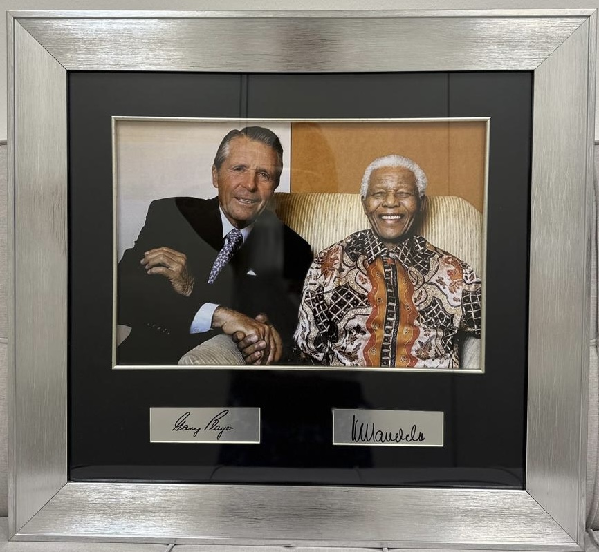 Nelson Mandela and Gary Player